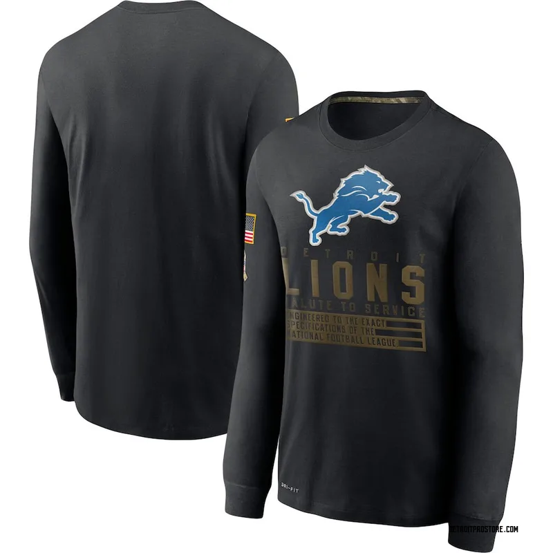 Detroit Lions 2022 Salute to Service LS T-Shirt