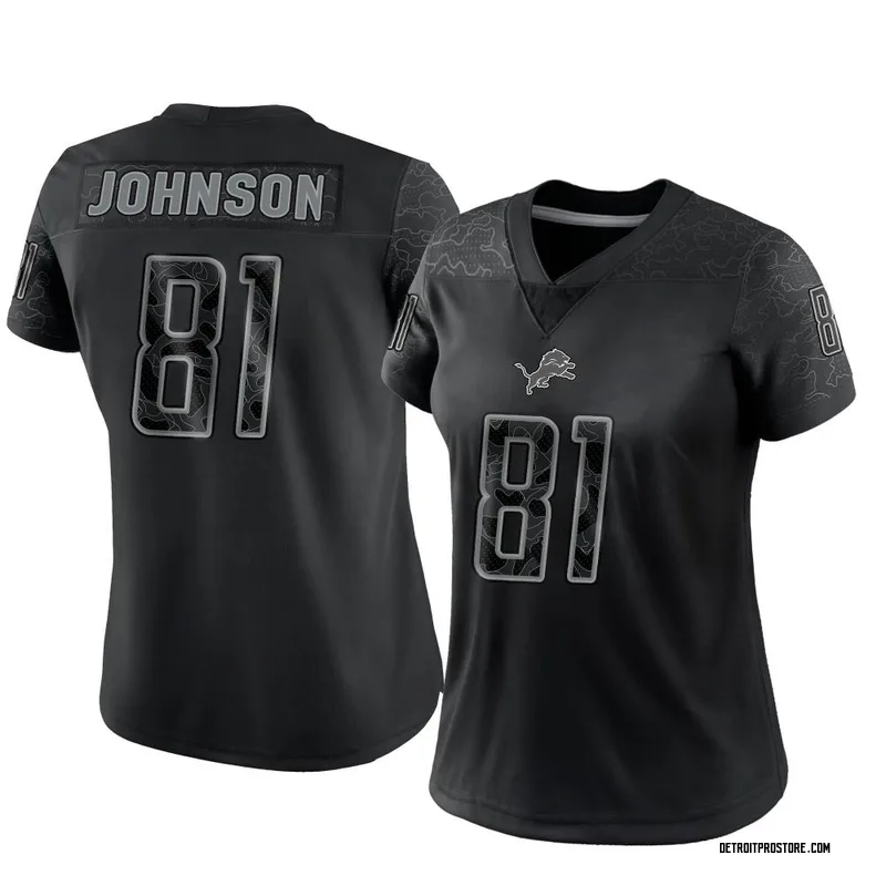 Calvin Johnson Detroit Lions Nike Retired Player Vapor Untouchable Limited  Throwback Jersey - Blue