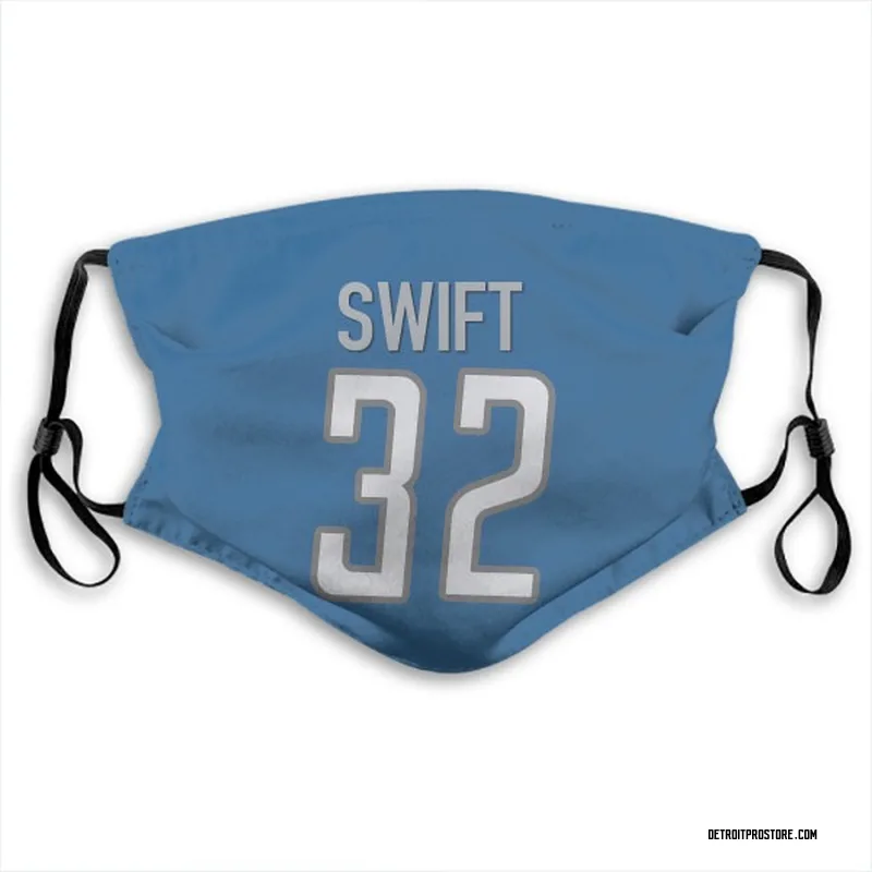 D'Andre Swift Detroit Lions Nike RFLCTV Limited Jersey - Black