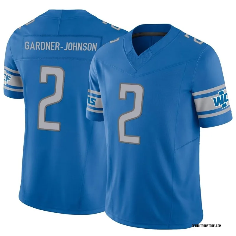 C.J. Gardner-Johnson 23 Detroit Lions Game Men Jersey - Silver - Bluefink