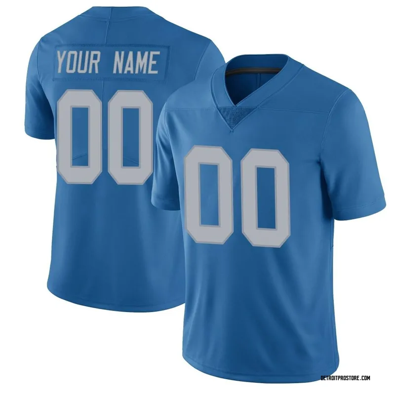 Nike Custom Detroit Lions Legend Color Rush Steel Jersey - Men's