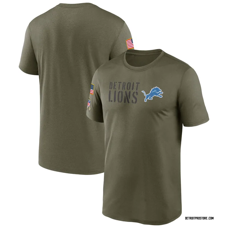 Josh Paschal Detroit Lions Youth Legend Olive Salute to Service T-Shirt