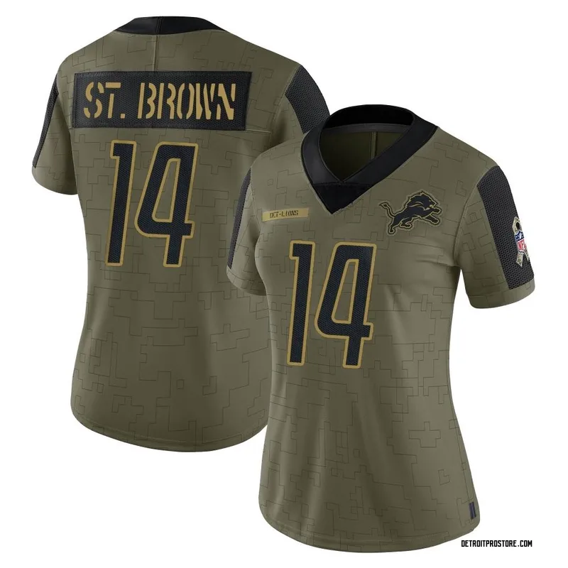 Amon-Ra St. Brown Detroit Lions Men's Legend Brown Gray Color Rush