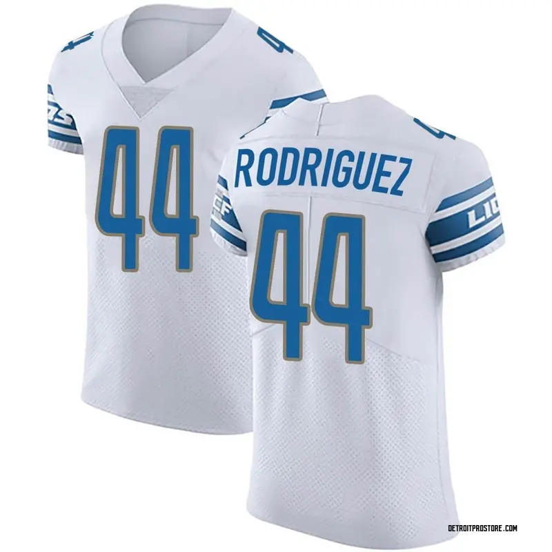 Men's Nike Malcolm Rodriguez Blue Detroit Lions Player Game Jersey